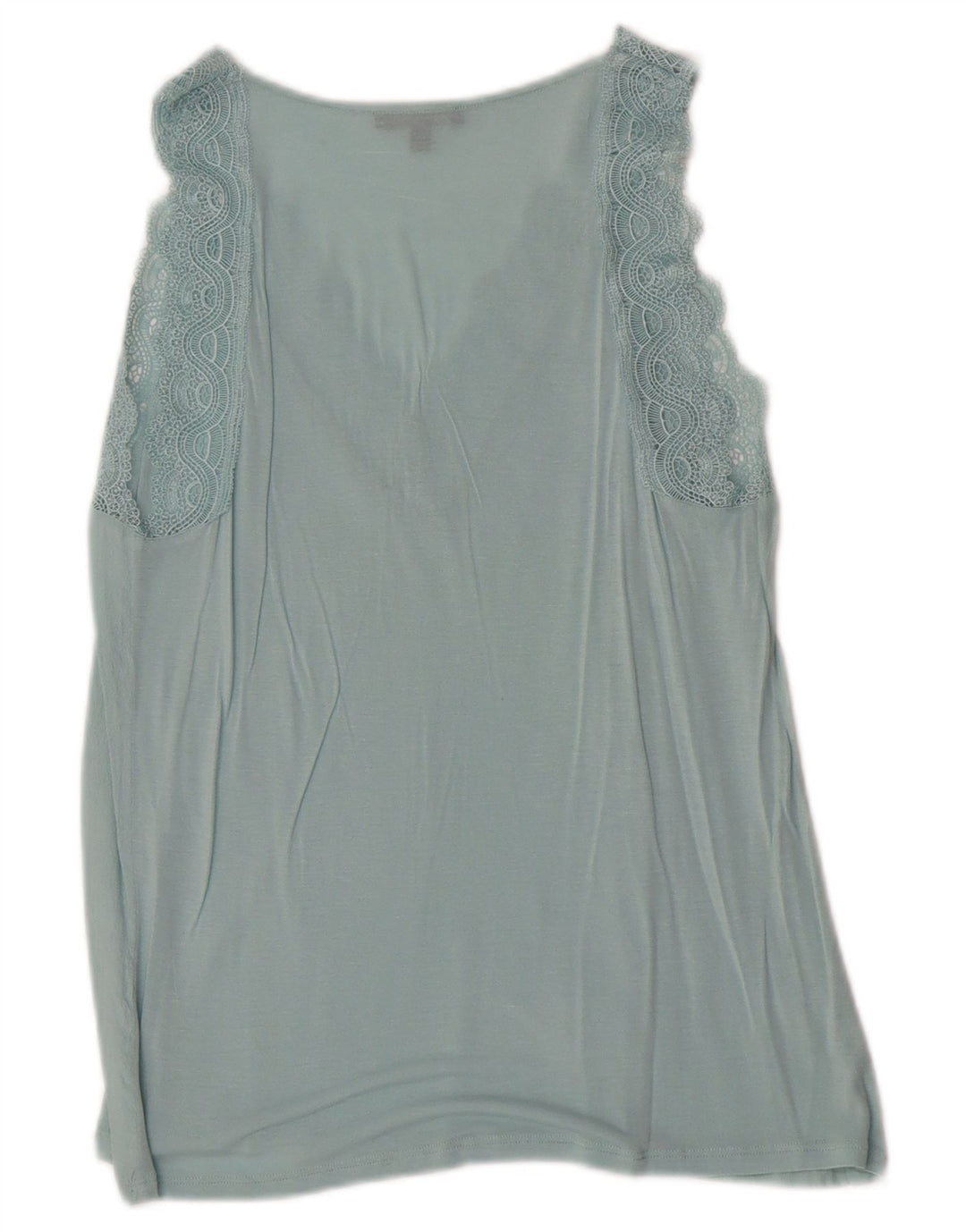 Massimo Dutti Womens Sleeveless Blouse Top UK 6 XS Blue