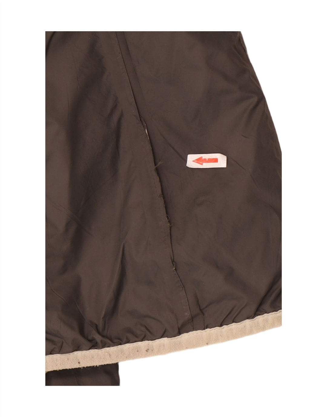 K-Way Mens Hooded Windbreaker Jacket UK 38 Medium Grey Polyamide
