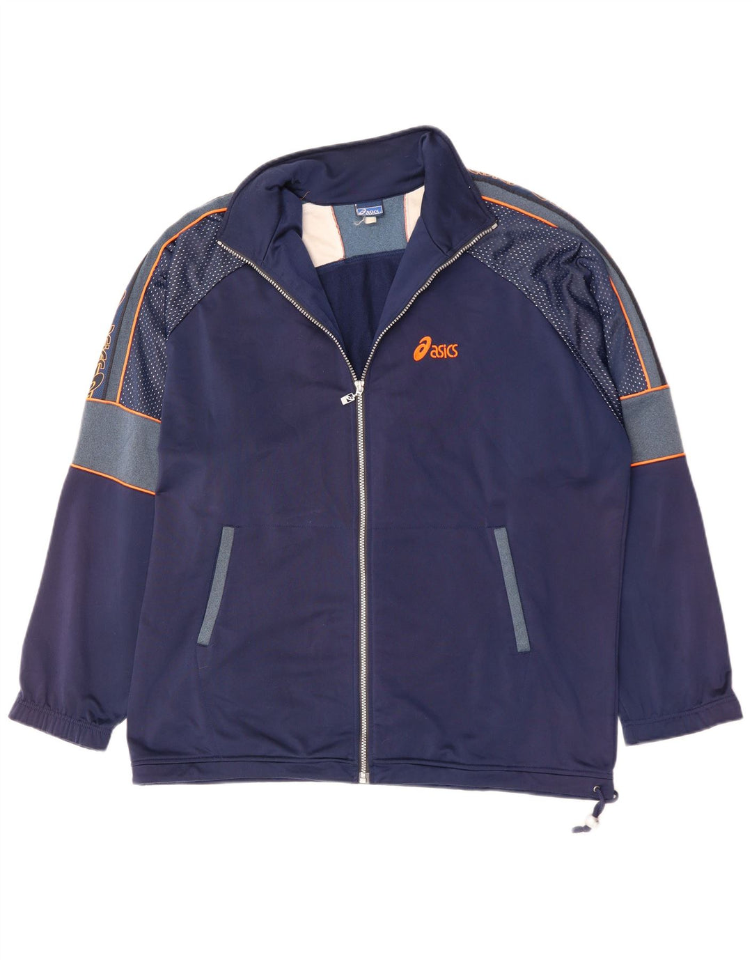 Ανδρική φόρμα γυμναστικής γραφική ASICS Top Jacket 2XL Navy Blue Polyester