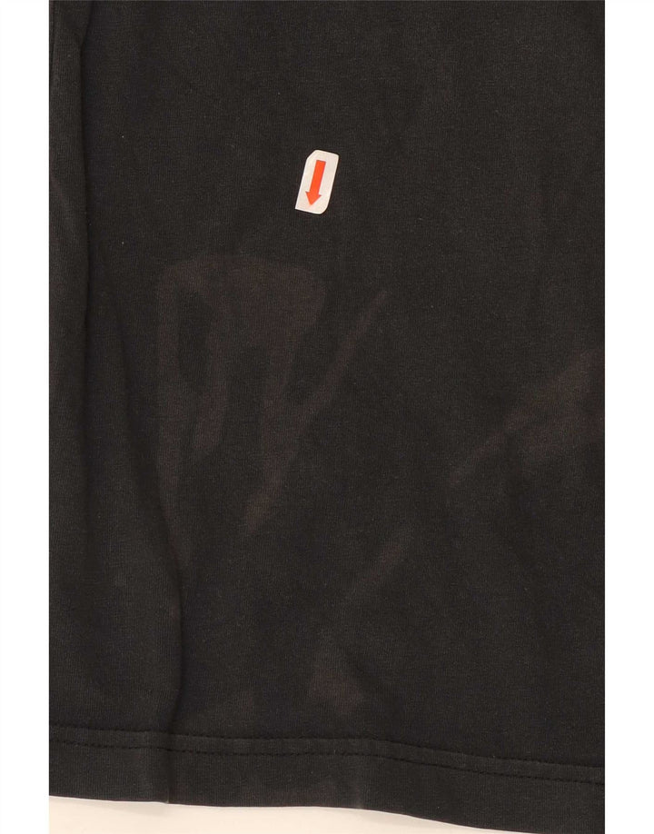 Tricou grafic Adidas pentru bărbați Top mediu negru bumbac