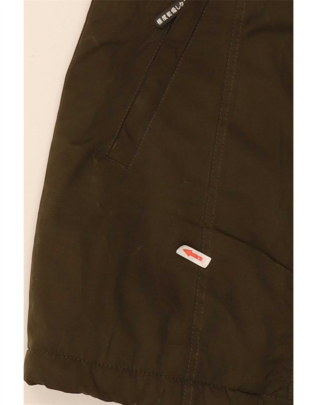 Superdry Womens Hooded Parka Jacket UK 14 Large Green Polyester