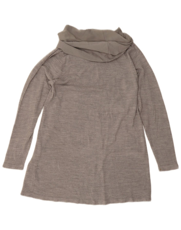 Marks & Spencer Top para mujer de manga larga UK 44 Acrílico moteado gris medio