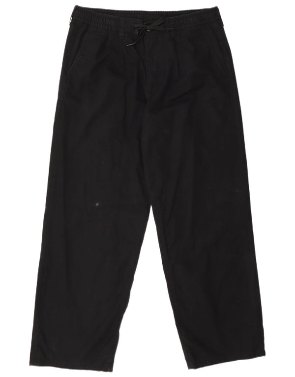 Pantaloni chino larghi da uomo Jack & Jones Large W34 L29 Cotone nero