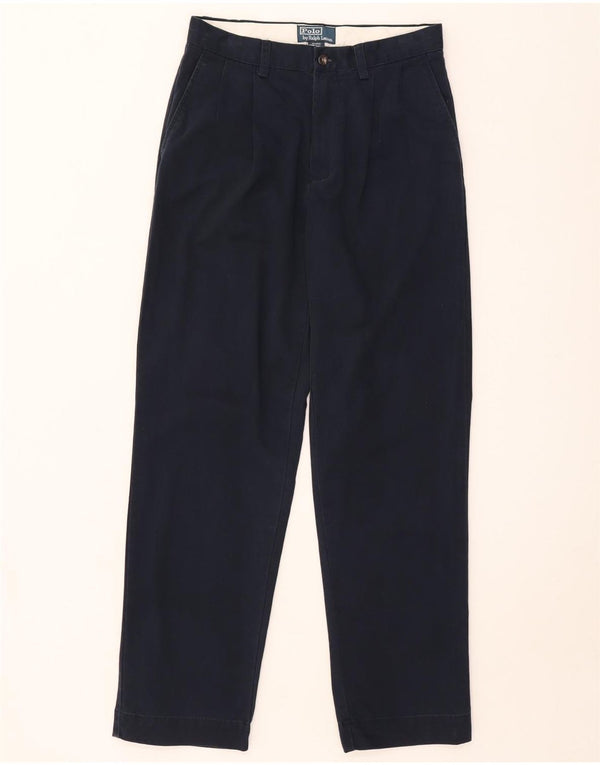 Polo Ralph Lauren Mens Pegged Chino Trousers W29 L30 Navy Blue Cotton
