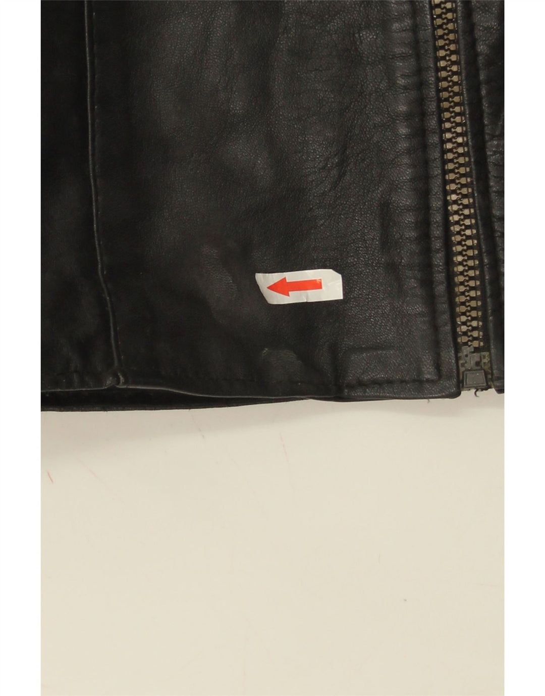 Vintage Womens Leather Gilet UK 10 Small Black