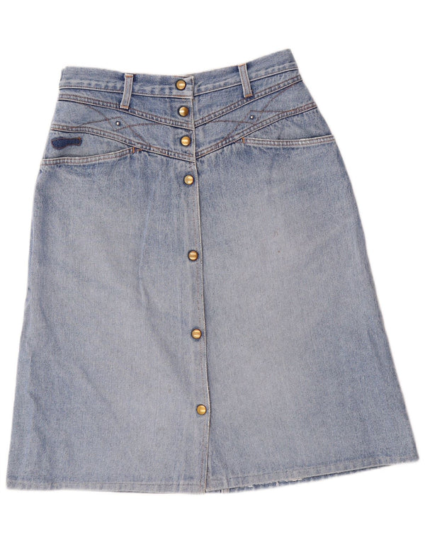 Yuma Damen-Jeansrock mit hoher Taille, Größe 48, XL, W32, Blau, Baumwolle