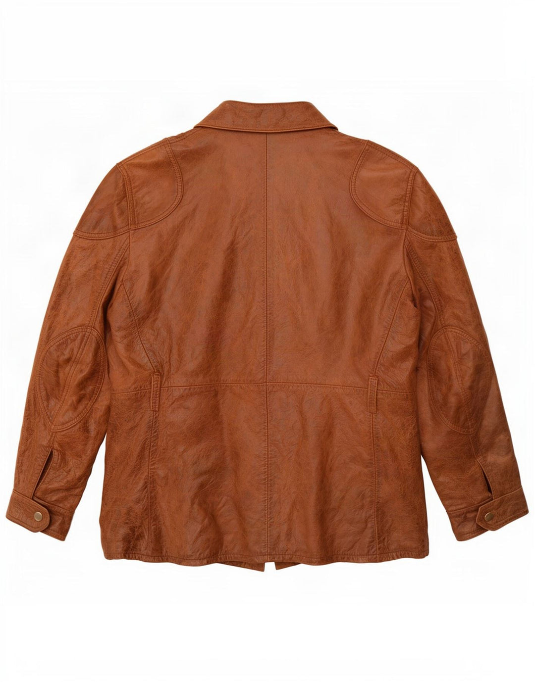 Męska skórzana kurtka użytkowa IT 54 2XL w stylu vintage, brązowa