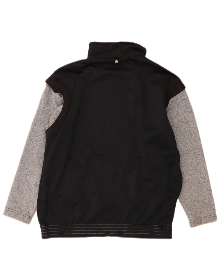Champion Boys Tracksuit Top Jacket 13-14 Years Black Colourblock Polyester