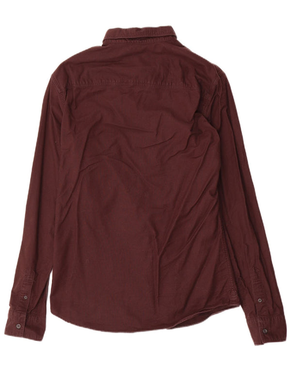 All Saints Chemise Homme XS Bordeaux Coton