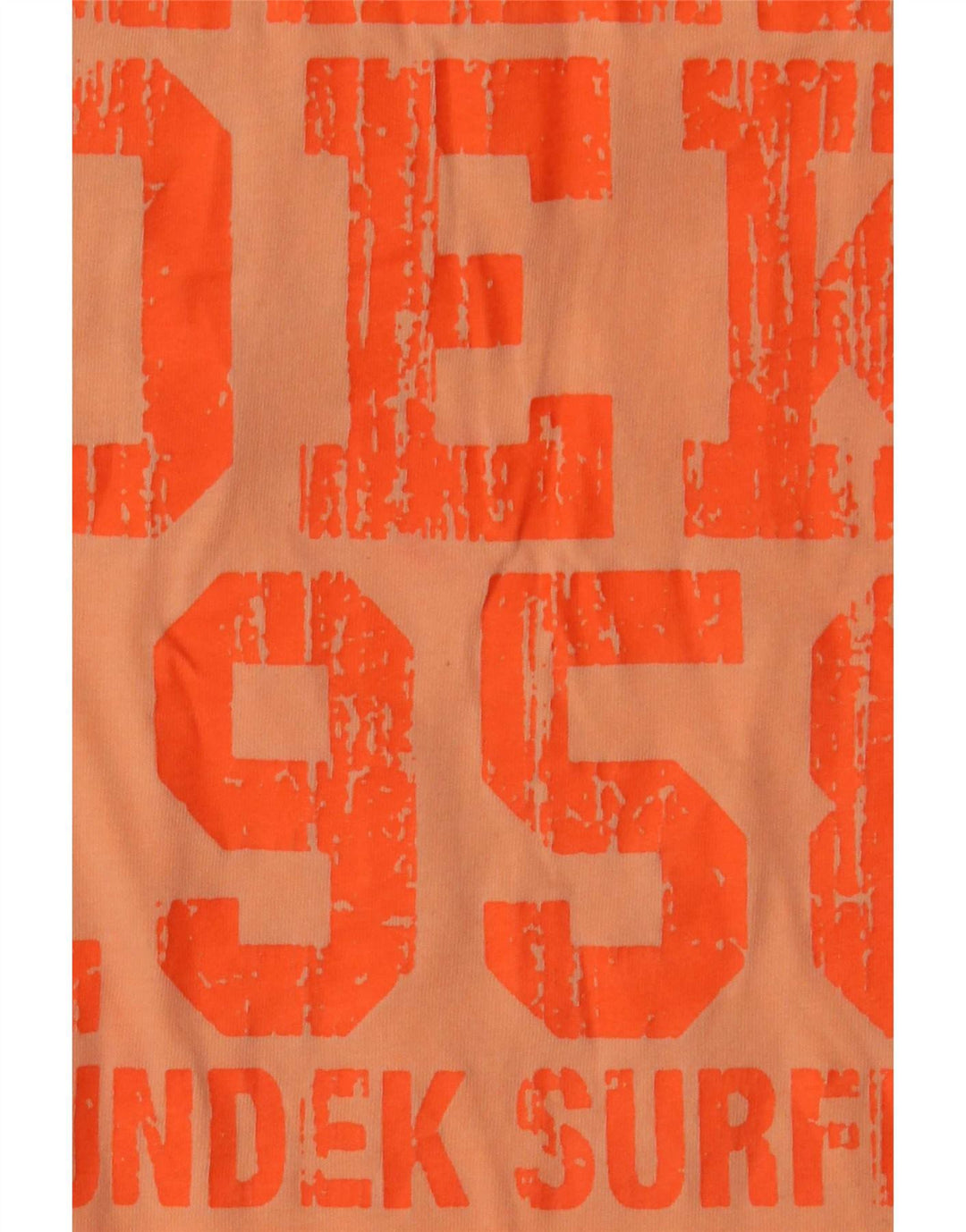 Sundek Mens Graphic T-Shirt Top Large Orange Cotton