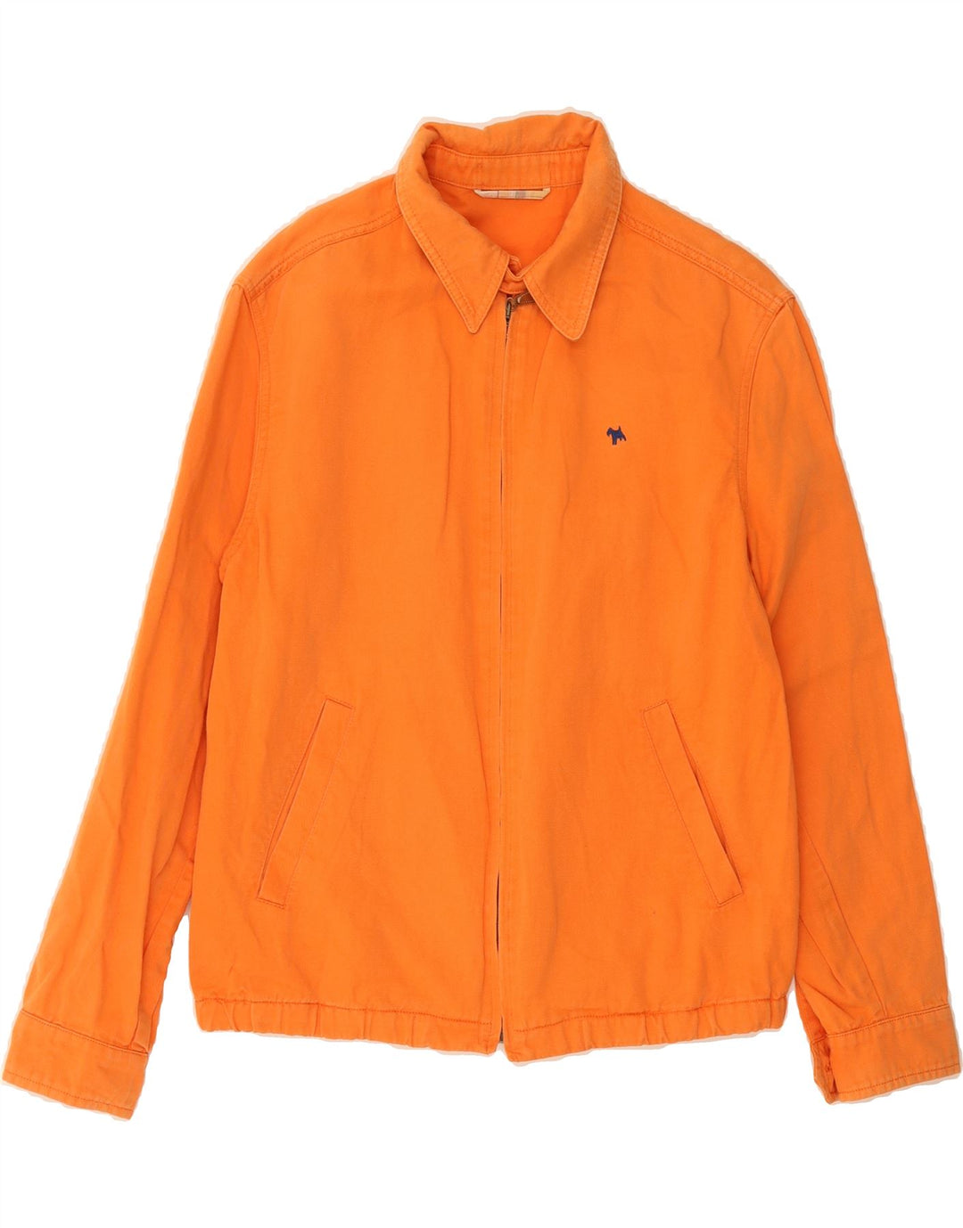 NORTON & WILSON Mens Bomber Jacket UK 38 Medium Orange Vintage Norton & Wilson and Second-Hand Norton & Wilson from Messina Hembry 