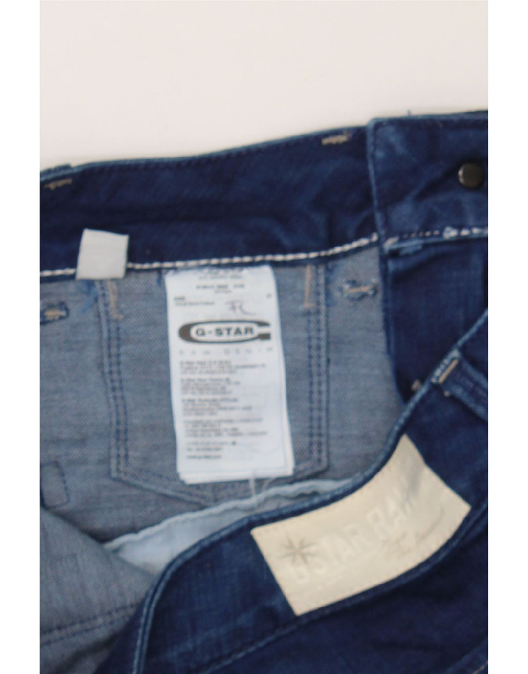 G-STAR Womens Denim Bermuda Shorts W27 Small Navy Blue Cotton Vintage G-Star and Second-Hand G-Star from Messina Hembry 