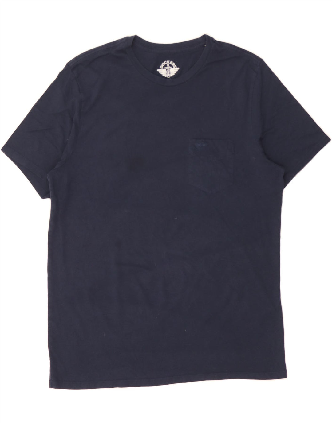 DOCKERS Mens T-Shirt Top Large Navy Blue Cotton Vintage Dockers and Second-Hand Dockers from Messina Hembry 