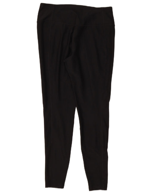 Nike Womens Dri Fit Leggings UK 14 Large Black Polyester