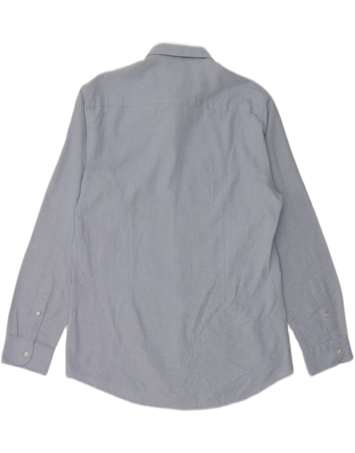 Zara Mens Slim Fit Shirt XL Blue