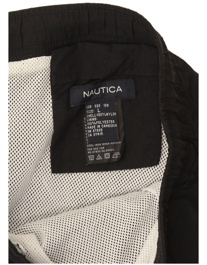 Nautica Badeshorts til mænd Stor sort nylon