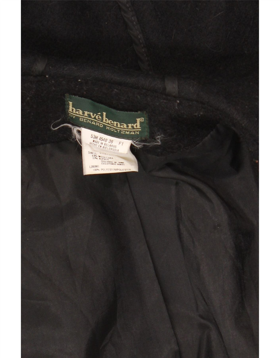 Montgomery oversize con cappuccio da donna Harve Benard UK 16 Large in lana nera