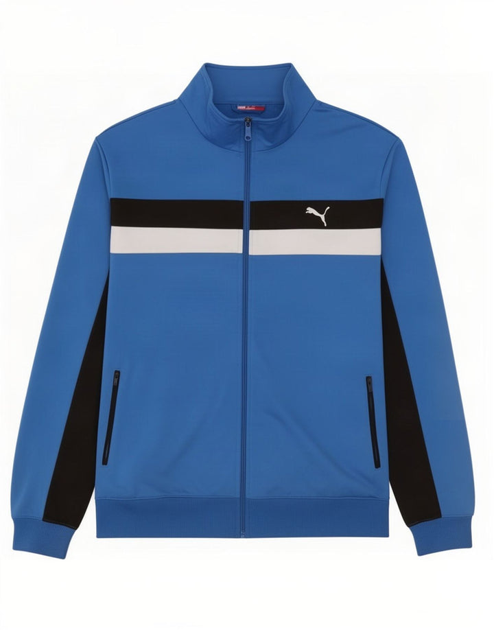 Puma Mens Tracksuit Top Jacket XL Blue Colourblock