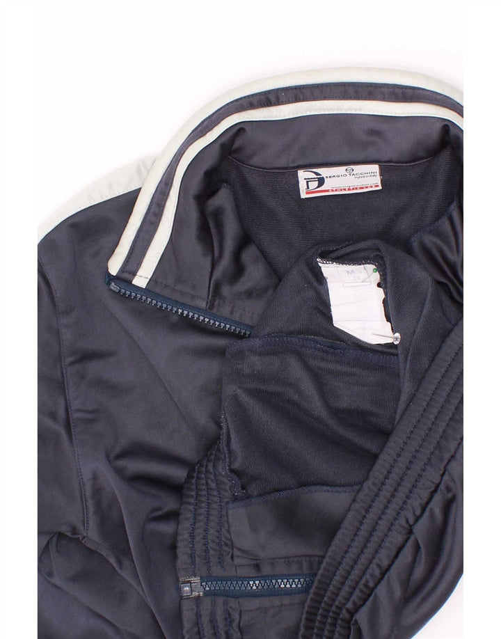 Sergio Tacchini Veste de survêtement pour garçon 11-12 ans Bleu marine moyen