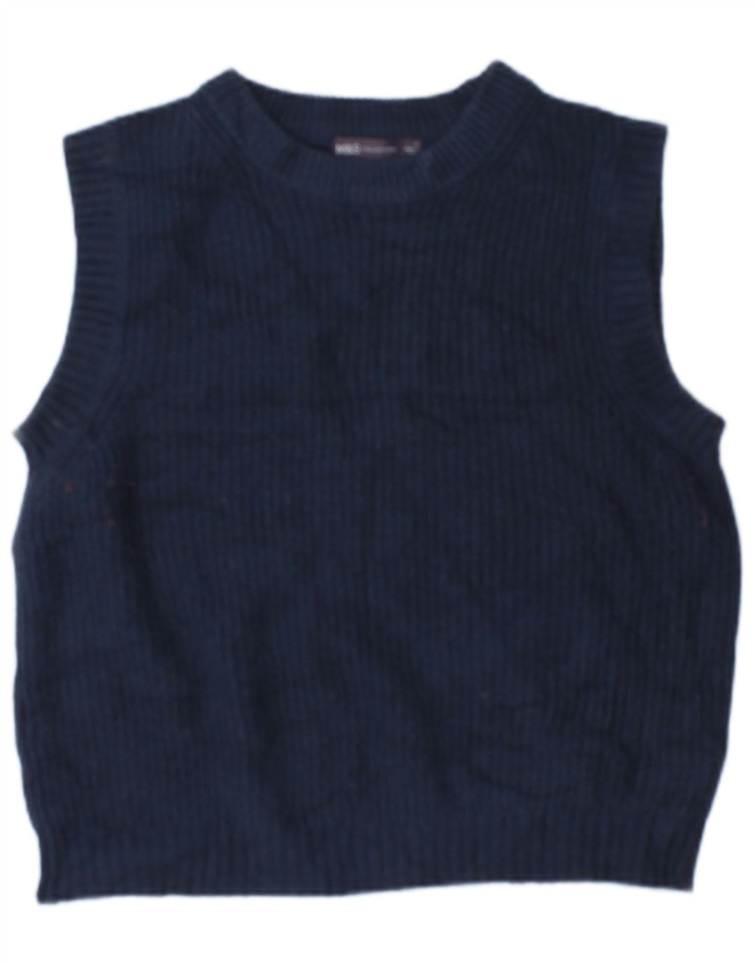 Marks & Spencer Damen Crop Oversized Vest Tank Top UK 10 Small Marineblau