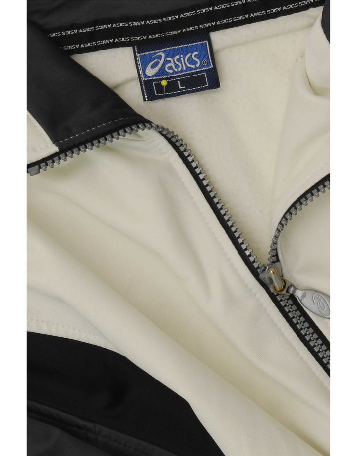 Giacca da ginnastica da uomo Asics, giacca grande, colore bianco