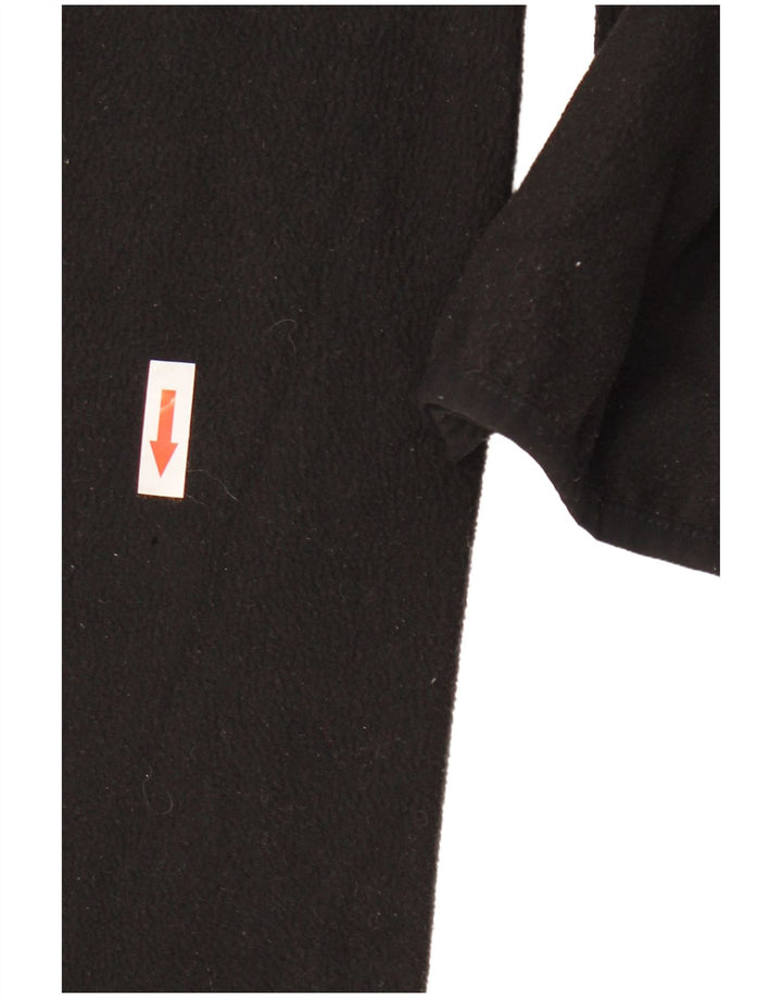 The North Face Mens Zip Neck Fleece Jumper 2XL Black Polyester