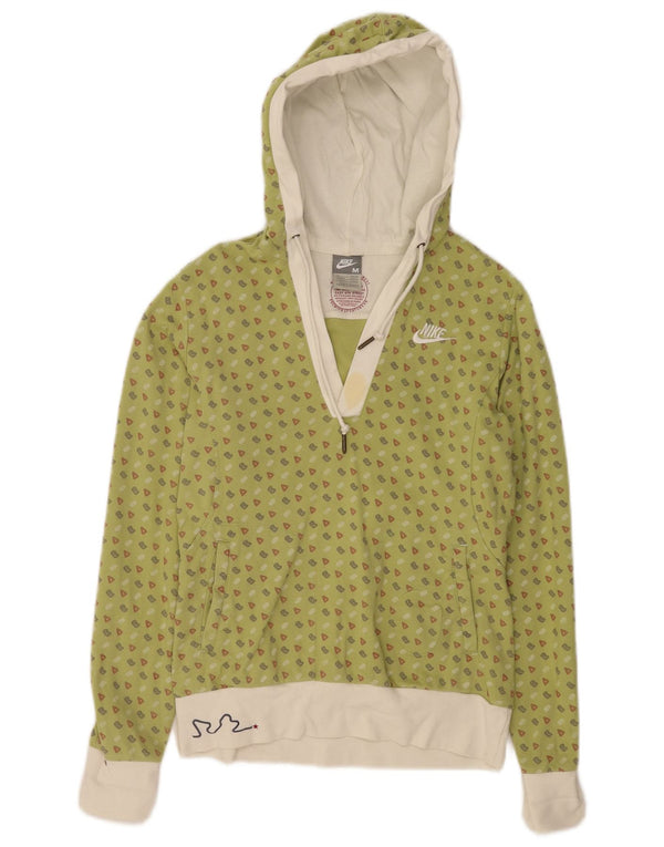 Nike grafisk hættetrøje til kvinder DK 10/12 Medium Green Cotton Sports
