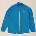 ADIDAS Mens Clima Proof Tracksuit Top Jacket Medium Blue Polyester Vintage Adidas and Second-Hand Adidas from Messina Hembry 