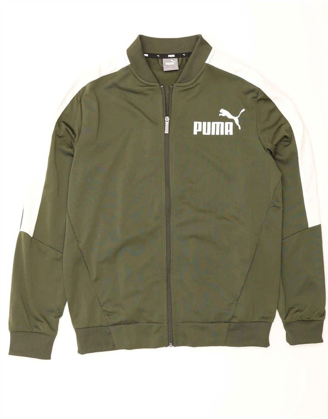 Puma Chaqueta De Chándal Con Estampado Gráfico De Poliéster Color Block Verde Medio |