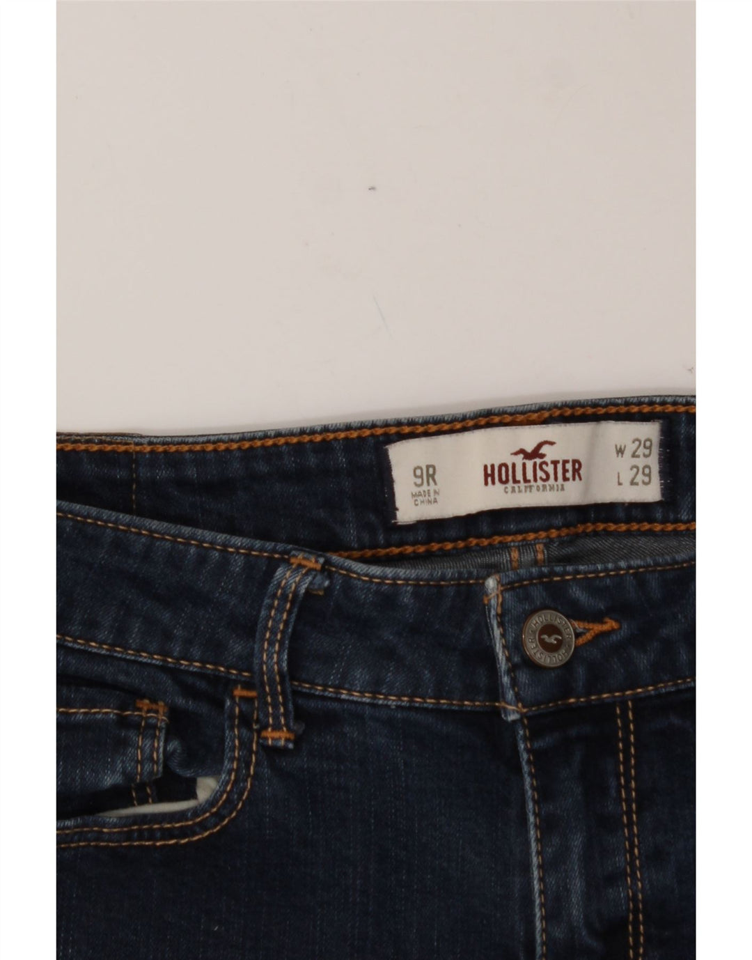 HOLLISTER Womens Slim Jeans US 9 Medium W29 L26 Blue Vintage Hollister and Second-Hand Hollister from Messina Hembry 