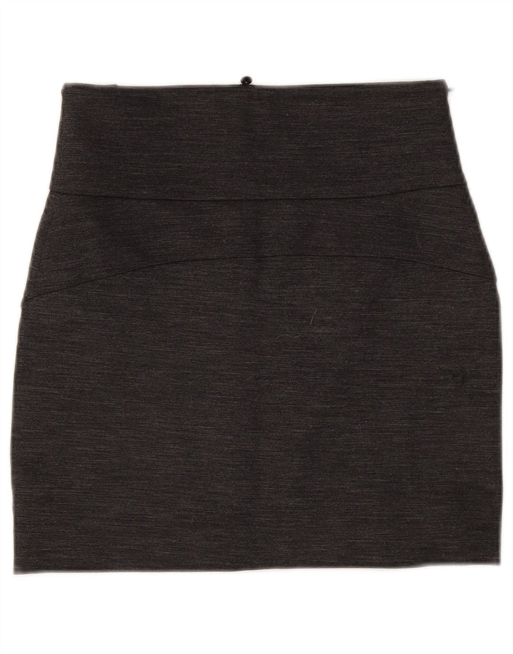 PINKO Womens Pencil Skirt UK 10 Small W27 Grey Polyester