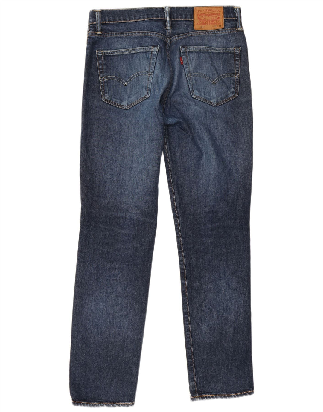 Levi's Mens 511 Slim Jeans W32 L32 Navy Blue Cotton
