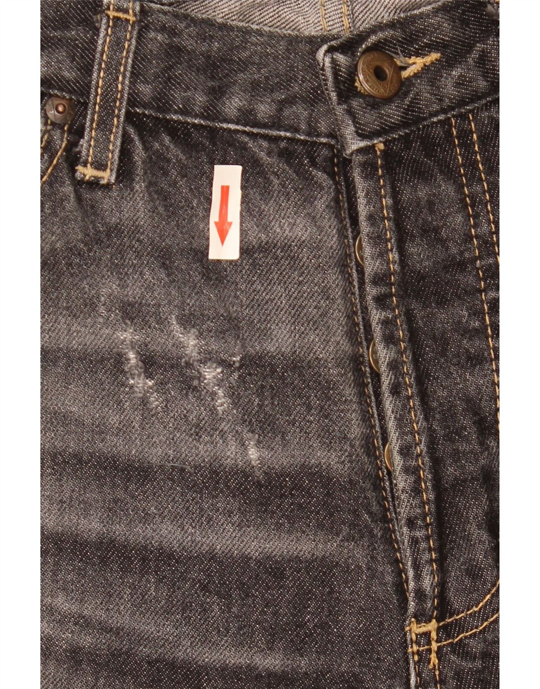 Roy Rogers Mens Straight Jeans W32 L35 Grey Cotton