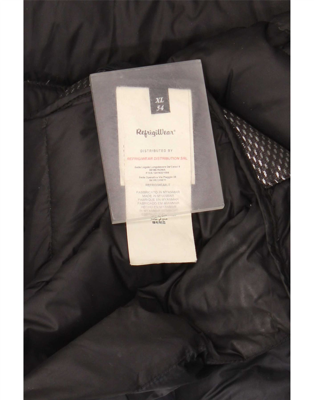 Refrigiwear Herre polstret jakke IT 54 XL Marineblå polyamid