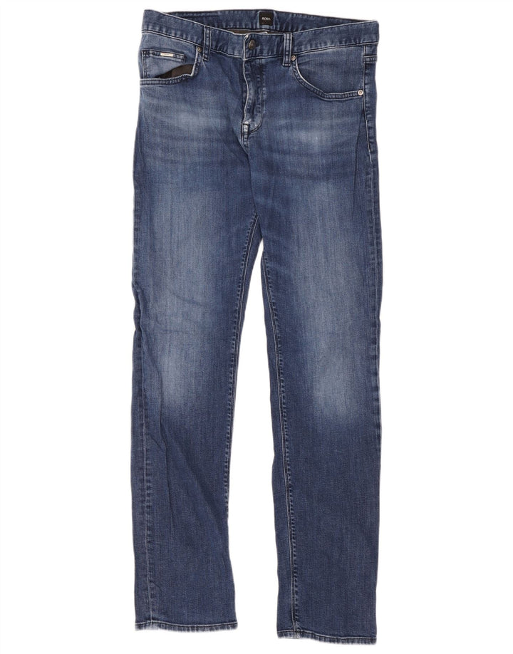 Jeans slim da uomo Hugo Boss W34 L32 Blu