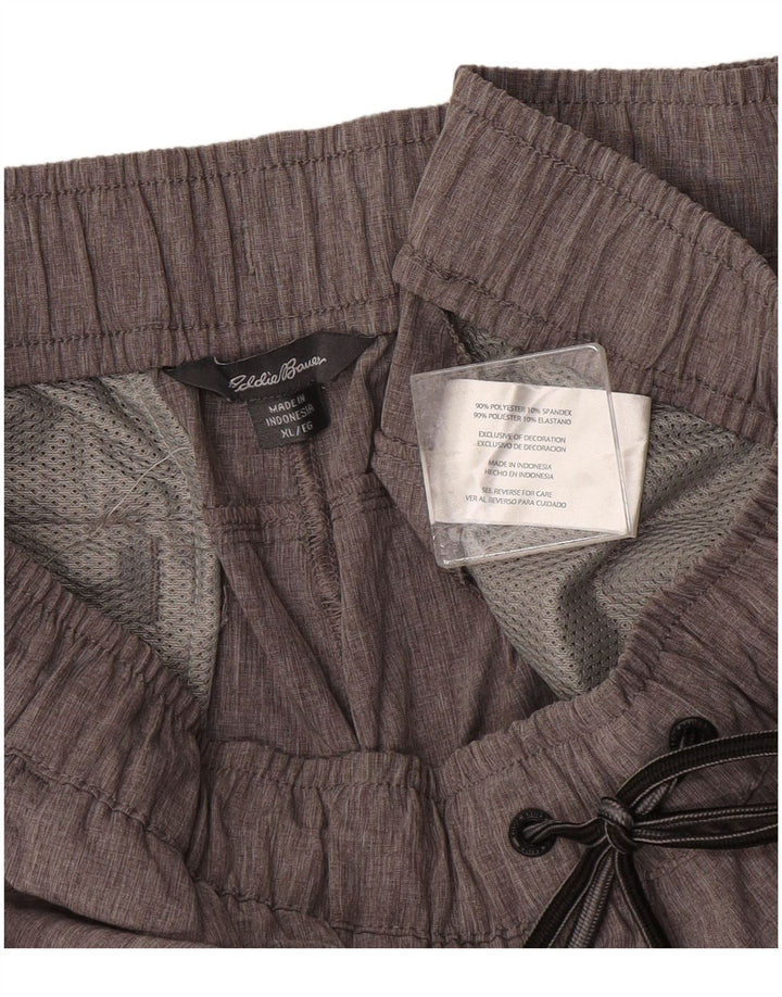 Eddie Bauer Mens Sport Shorts XL  Grey Polyester