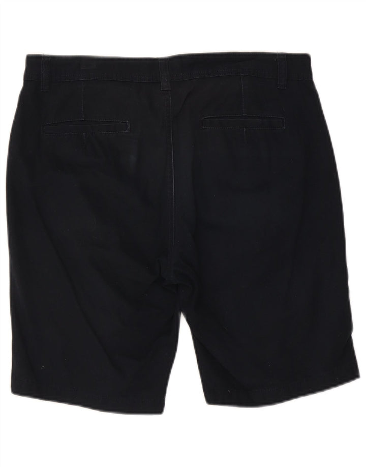 DACK'S Mens Regular Fit Chino Shorts IT 48 Medium W32  Navy Blue Cotton