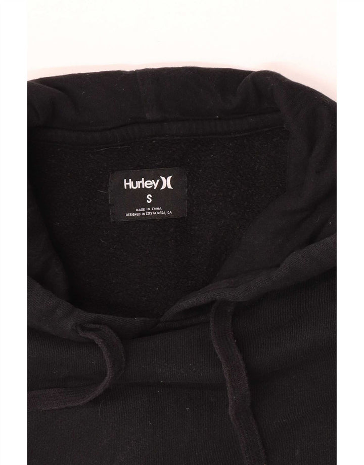 Felpa con cappuccio grafica Hurley da uomo piccola nera