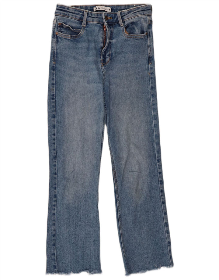 Zara Dame Bootcut Jeans EU 34 2XS W24 L25 Blå