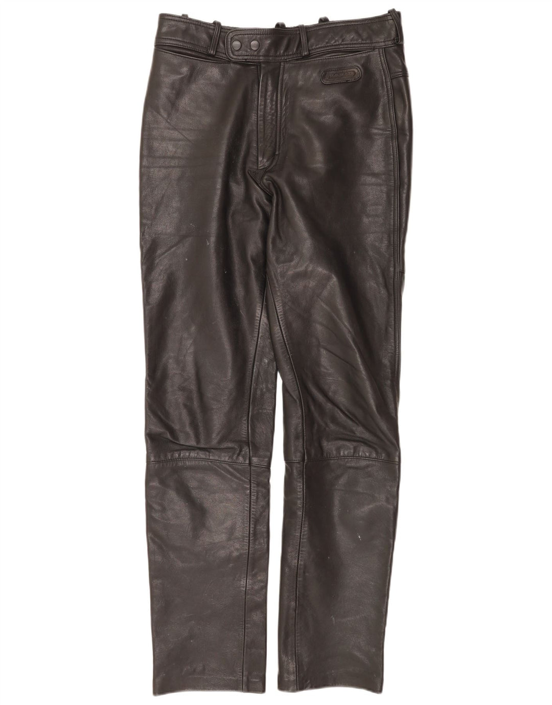 Hein Gericke Mens Leather Trousers EU 50 Medium W30 L33 Black Leather