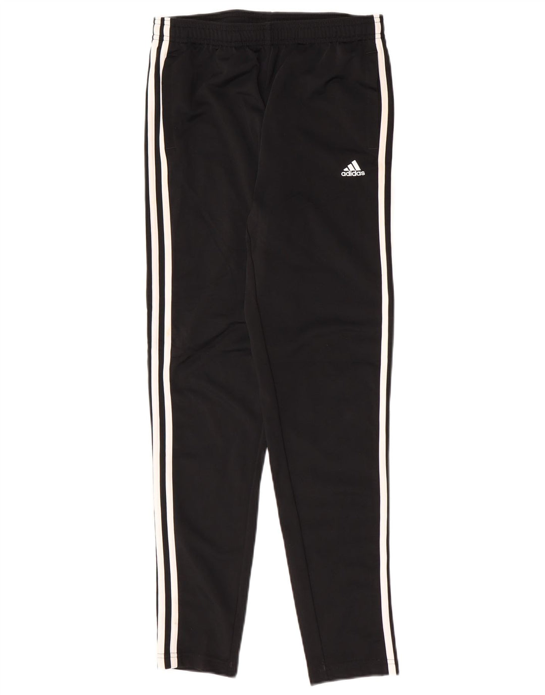 Adidas Boys Slim Fit Tracksuit Trousers 13-14 Years Black Polyester