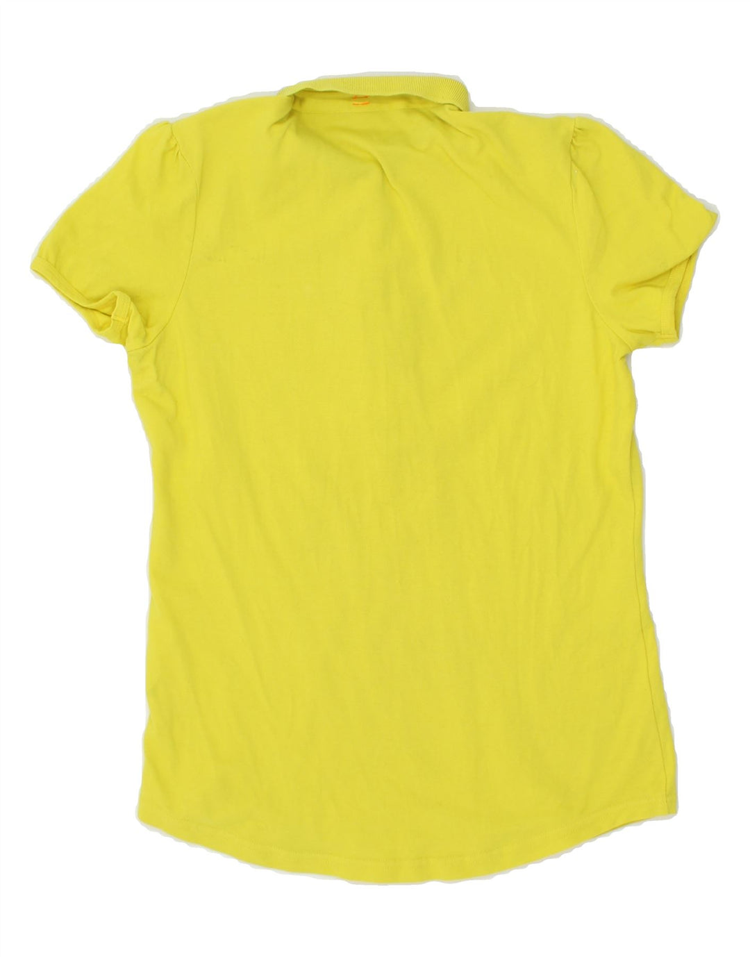 SUN68 Womens Polo Shirt UK 14 Large Yellow Vintage Sun68 and Second-Hand Sun68 from Messina Hembry 