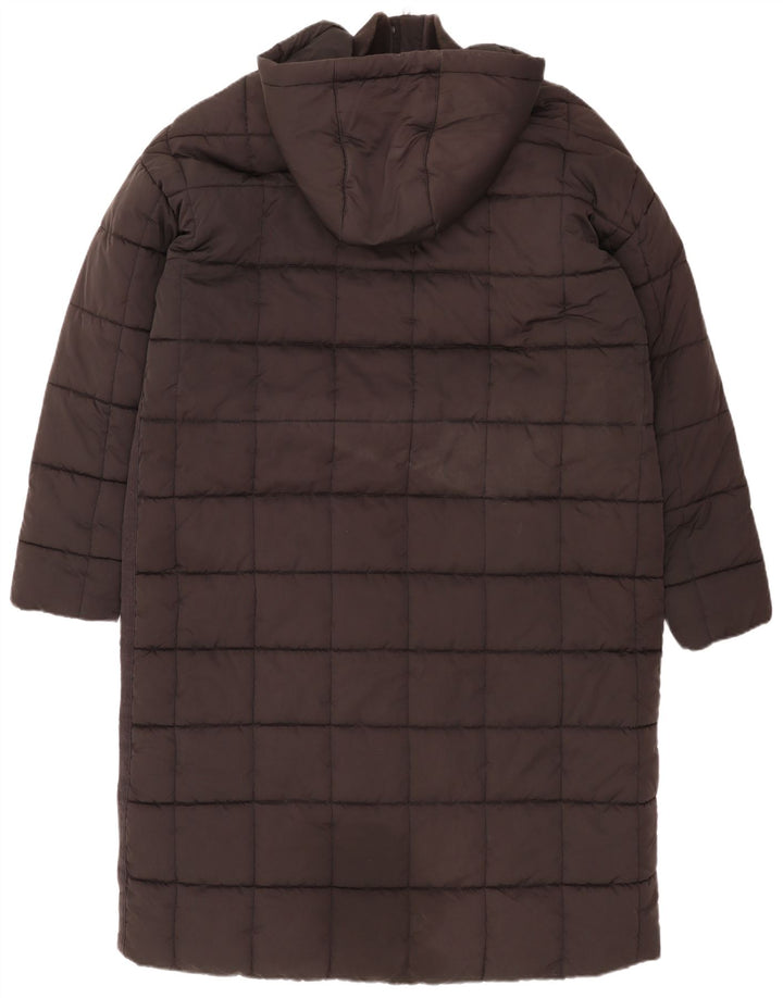Fat Face Wattierter Damenmantel mit Kapuze, UK 18, XL, Schwarz, Polyester