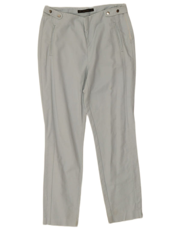 Zara Womens Slim Casual Trousers EU 38 Small W28 L25 Blue