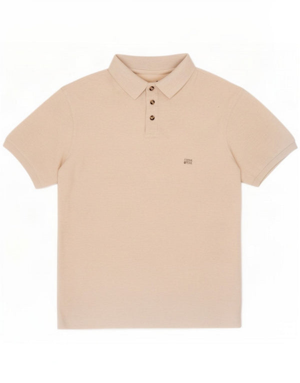 Think Pink Męska koszulka polo Small Beige