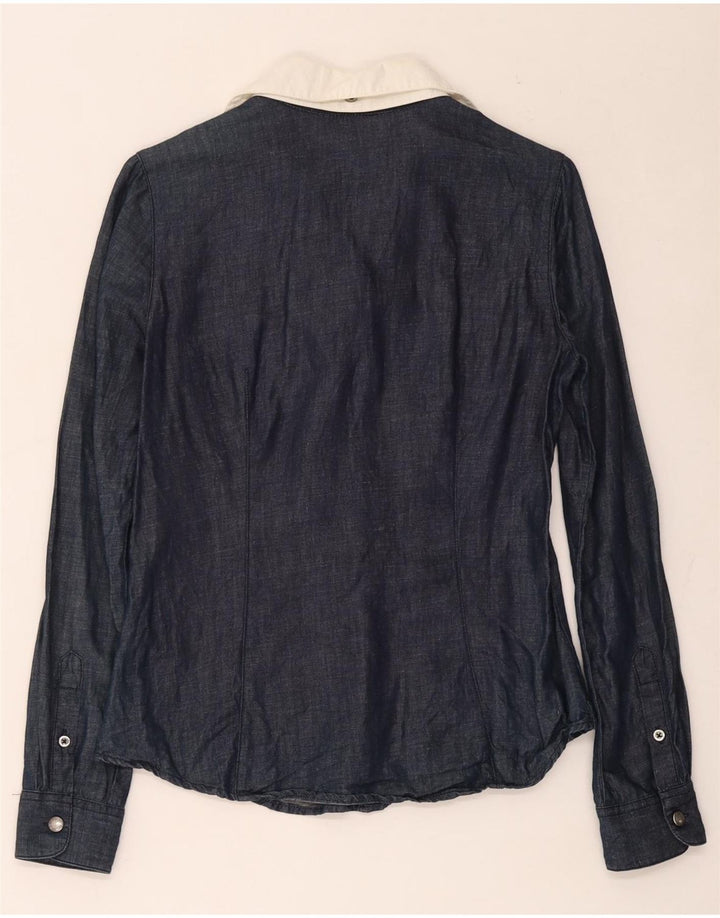 Marlboro Classics Chemise pull femme EU 38 Coton bleu marine moyen