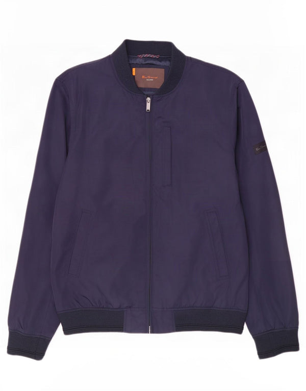 Giubbotto bomber da uomo Ben Sherman UK 40 grande poliestere blu navy