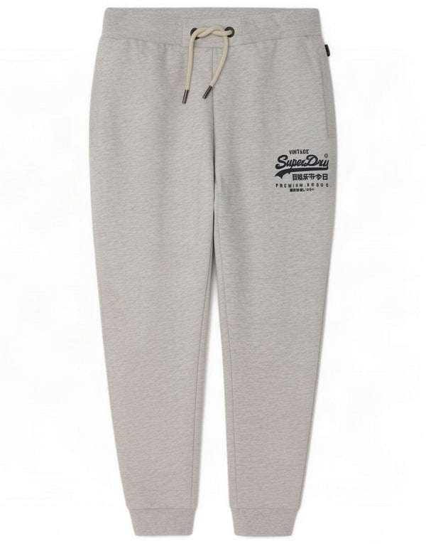 Superdry Pantalon de survêtement pour femme Joggers UK 12 Gris moyen moucheté