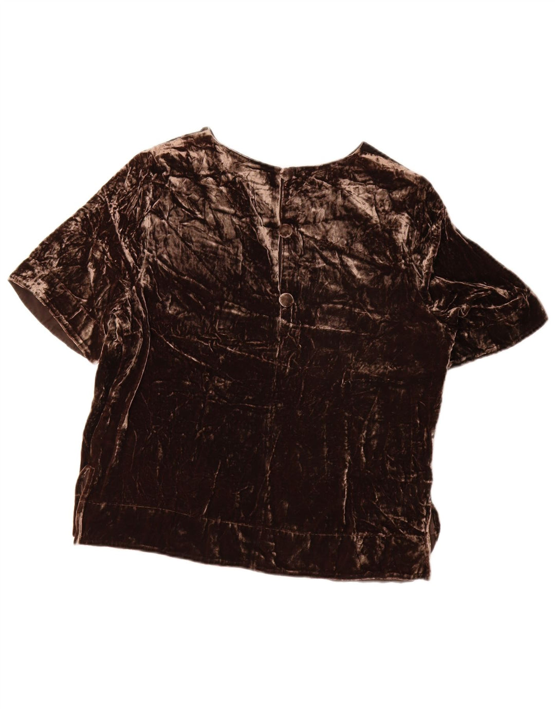 Marks & Spencer Haut chemisier en velours autographe pour femme UK 10 Small Marron
