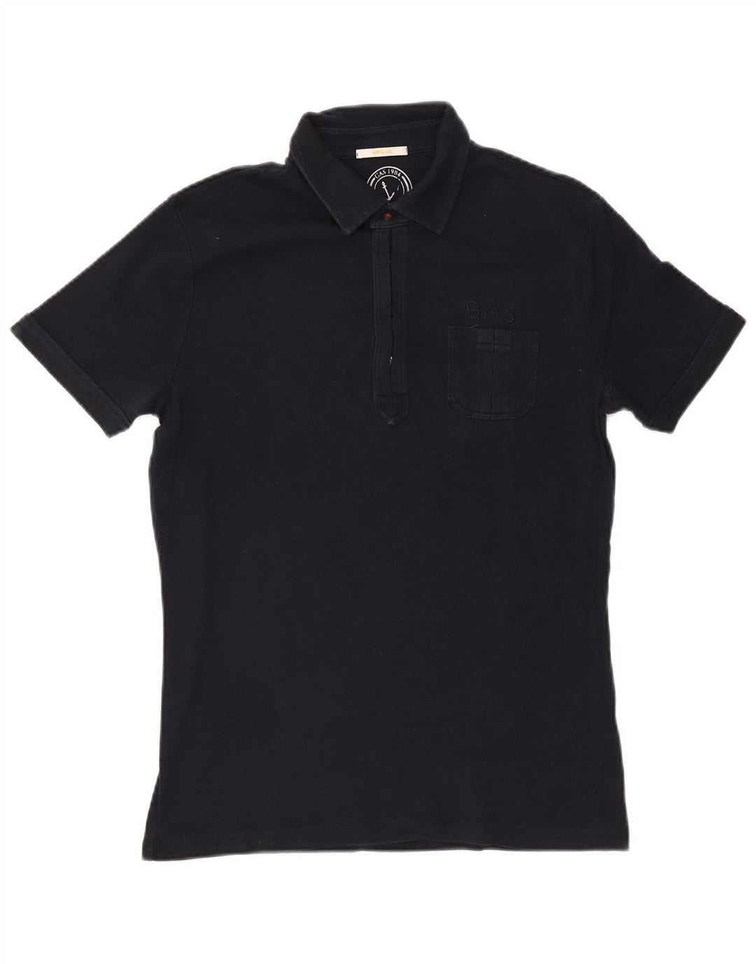 Gas Mens Polo Shirt XL Navy Blue Cotton